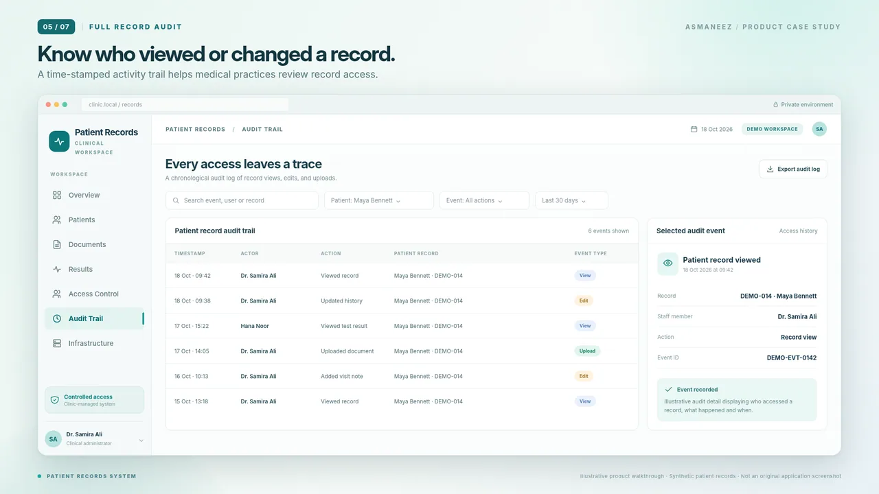Record audit history